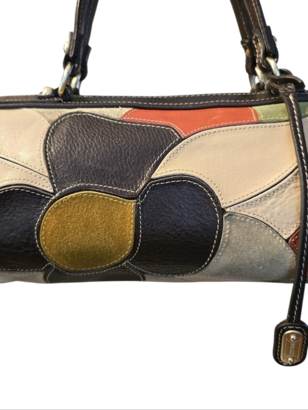 Bally Vintage Floral Patchwork Satchel/Crossbody w/ Dustbag & Paperwork In EUC - Picture 5 of 16
